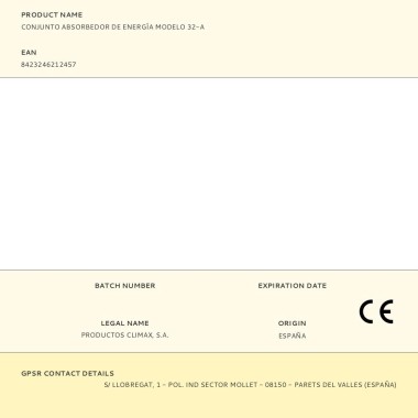 Conjunto absorbedor de energía modelo 32-a