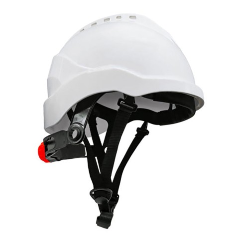Casco curro-v blanco barboquejo, t.54 - 61 cm
