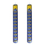 Pila alkalina longlife power aa - lr06 10 blisters de 6 pilas / tira, total 120 pilas 2 uds 11 x 100 x 2 cm