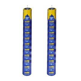 Pila alkalina longlife power aaa - lr03, 10 blisters de 6 pilas / tira, total 120 pilas 2 uds 11 x 100 x 2 cm