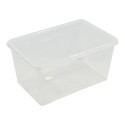 Caja transparente multiusos con tapa 44 l 58,5 x 39 x 30 cm