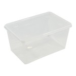 Caja transparente multiusos con tapa 44 l 58,5 x 39 x 30 cm