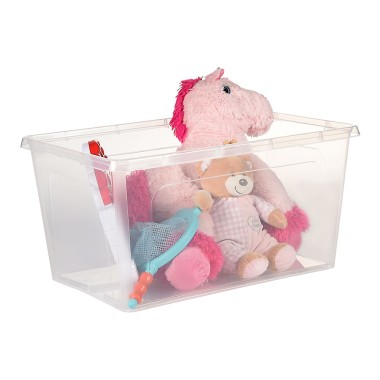 Caja transparente multiusos con tapa 44 l 58,5 x 39 x 30 cm