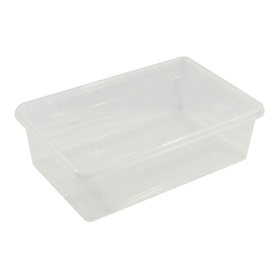 Caja transparente multiusos con tapa 29 l 58,5 x 39 x 17 cm