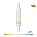Bombilla lineal led 78 mm r7s, 5 w, 500 lm, 6400 k, luz fría, regulable, ø15 x 78 mm