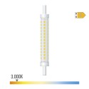 Bombilla lineal led 118 mm, r7s, 8 w, 900 lm, 3000 k luz cálida, regulable, ø15 x 118 mm