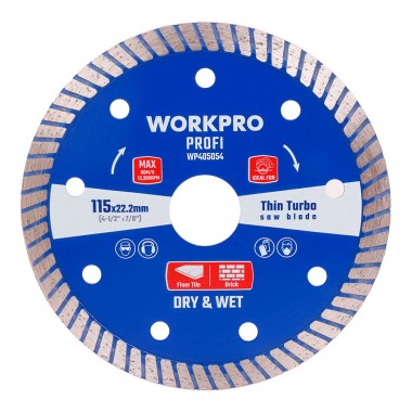 Disco diamantado continuo thin turbo profi ø115 x 10 x 22,2 mm