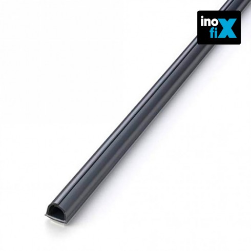 Cablefix adhesivo 10,5x10mm gris metalizado 3mts (blister) inofix  2202