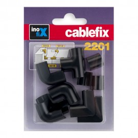 Enlaces surtidos para cablefix negro (blister 10 unid.) inofix 2201