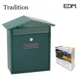 Buzon de acero modelo tradition verde edm