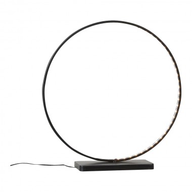 Lampara led decorativa circular negra 72 led 40x38x10cm