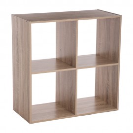 *ult.unidades*estanteria madera para 4 cajas organizadoras 67,6x32x67,6cm