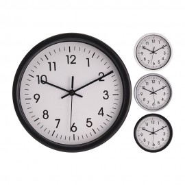 Reloj de pared redondo fondo blanco ø20x4cm colores / modelos surtidos