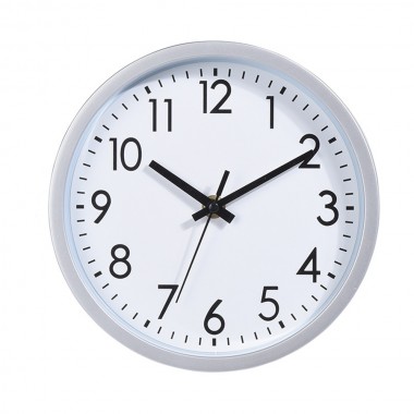Reloj de pared redondo fondo blanco ø20cm x3,8cm