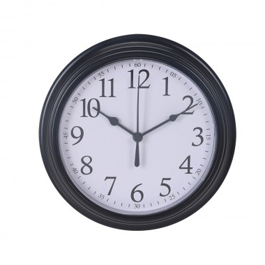 Reloj decorativo plástico ø22,5x4,3cm
