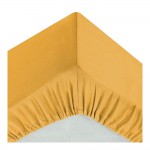 Sabana ajustable color mostaza 90x190cm