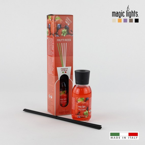 Difusor aroma mikado frutos rojos 125ml. magic lights