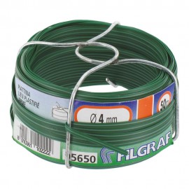 Hilo plastificado de color verde ø4mm x 50m filgraf