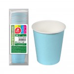 Pack 24ud vasos cartón azules baby 200cc best products green
