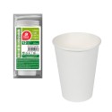 Pack con 12unid. vasos cartón blancos 330cc best products green