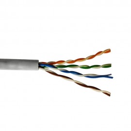 Cable utp rigido categoria 6 n° pares 4 uso profesional alta velocidad 10/100/1000 mbs euro/m