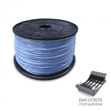 Carrete cablecillo flexible 2,5mm azul 800mts (bobina grande ø400x200mm)