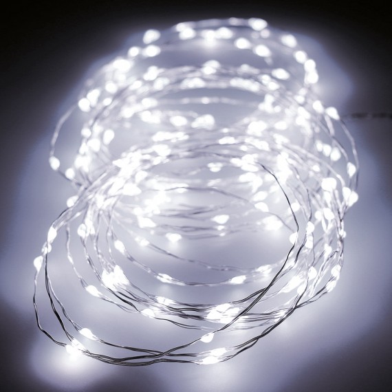 Guirnalda micro led parpadeante 900cm 180leds luz fria
