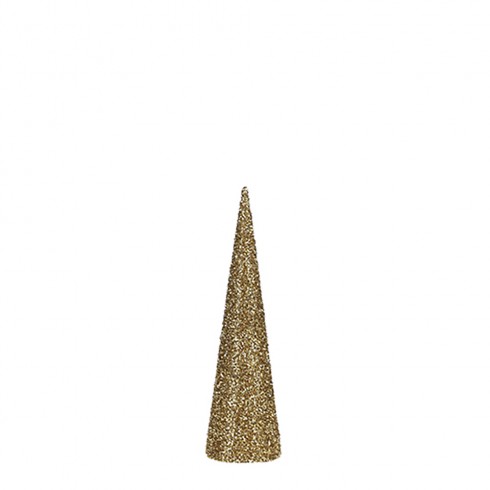 Arbol navidad tipo cono color oro 40x12cm