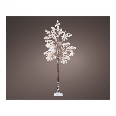 Arbol micro led flores blancas ip44 210cm 270l