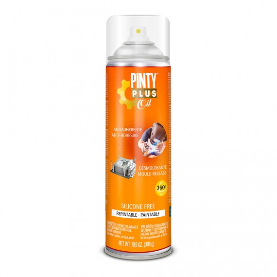 Pintyplus oil desmoldeante sin siliconas spray 650 cc