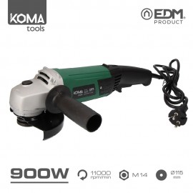 Amoladora electrica 900w ø125mm 40x22cm koma tools
