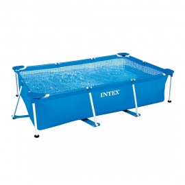 Kit piscina tubular rectangular  220x150x60cm intex