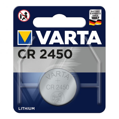 Pila varta lithium cr2450 3v (blister 1 unid.) ø24,5x5,0mm 