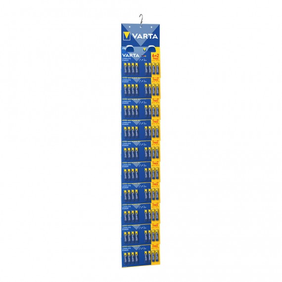 Ult. unidades pack 10 blisters 6+2 pilas aaa longlife power varta