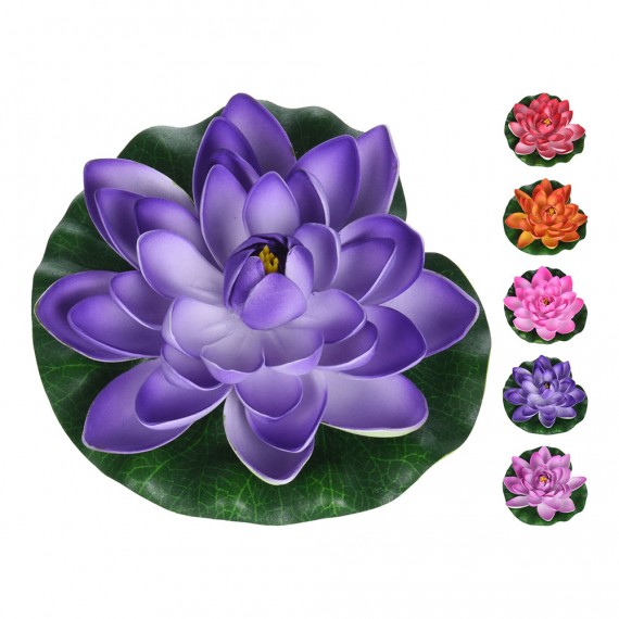 Flor de loto artificial colores surtidos