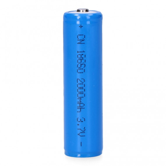 Pila recargable 3,7 voltios 2.000 mah 1´85cm x 6´95cm mod 18650 litio