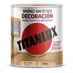 Barniz sintético decoración mate incoloro 4l titanlux m12100004