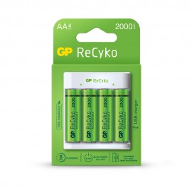 *ult.unidades*  cargador para pilas recyko gp aa y aaa gama ecológica 220-240v