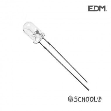 Diodo led blanco 5mm (manualidades) alta luminosidad 4,8v