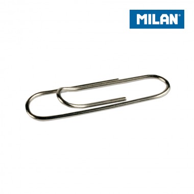 Blister 2 cajas 100 clips metalicos 33mm milan
