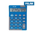 Blister calculadora duo 10 digitos azul teclas grandes milan