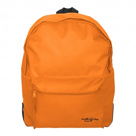 Mochila multiline con refuerzo color naranja 34x44x14cm