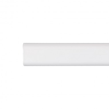 Barra armario ovalada metal blanco 100cm cintacor - storplanet