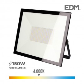 Foco proyector led 150w 12000lm 4000k luz dia 35x31x4,5cm edm