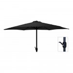 Parasol ø300cm altura maxima 248cm color: gris antracita