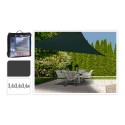 Toldo de tela triangular color: gris oscuro 360x360x360cm ambiance