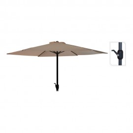 Parasol ø300 cm altura maxima 248 cm color: taupe