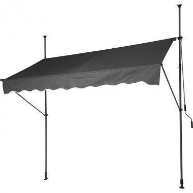 Toldo ajustable 250x120cm color gris