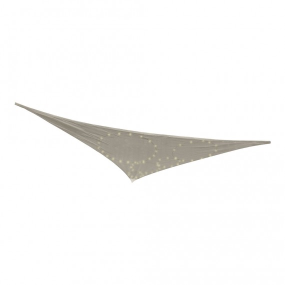 Toldo de ocultación con led solar para exterior 300x300x300cm. color gris 899189