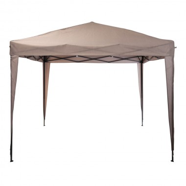 Carpa plegable 3x3x2,5m color taupe fe7000400